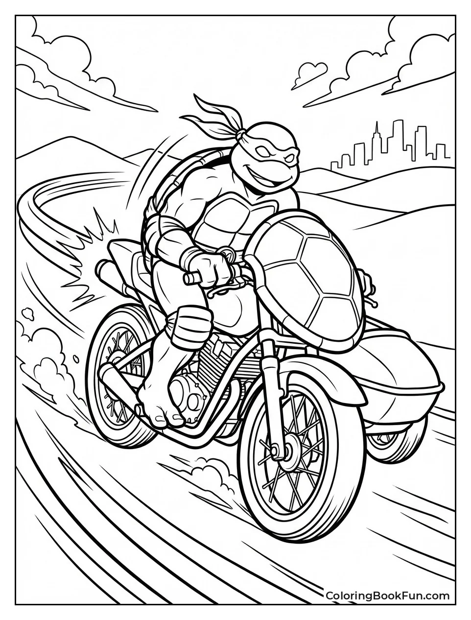 Mikey Speeds Shell Cycle