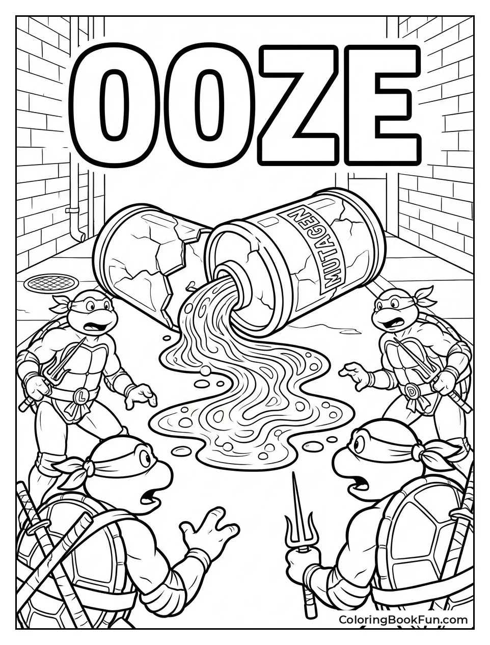 Ooze Spills Glowing Canister