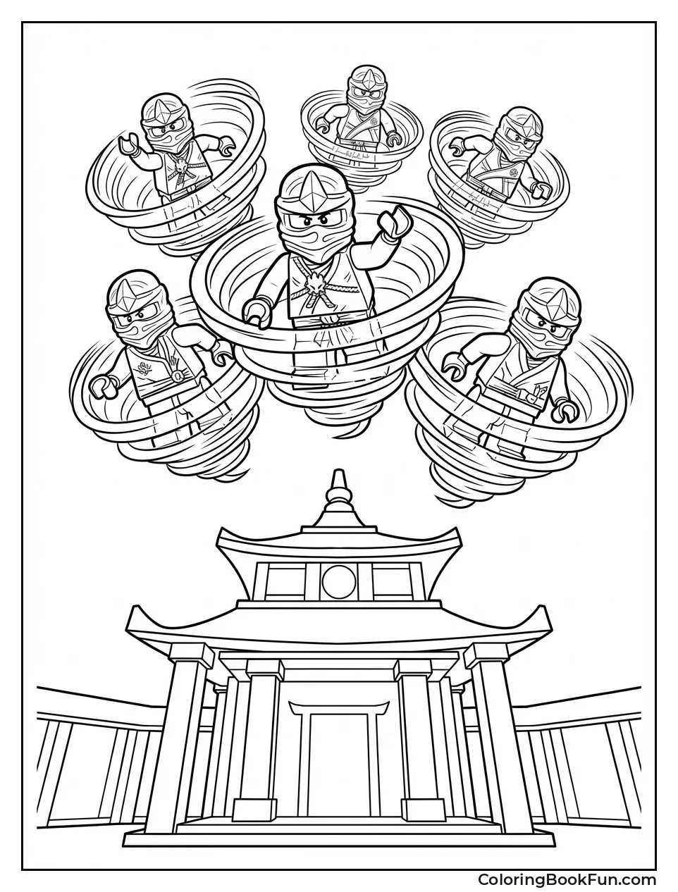 Ninjas Float with Airjitzu