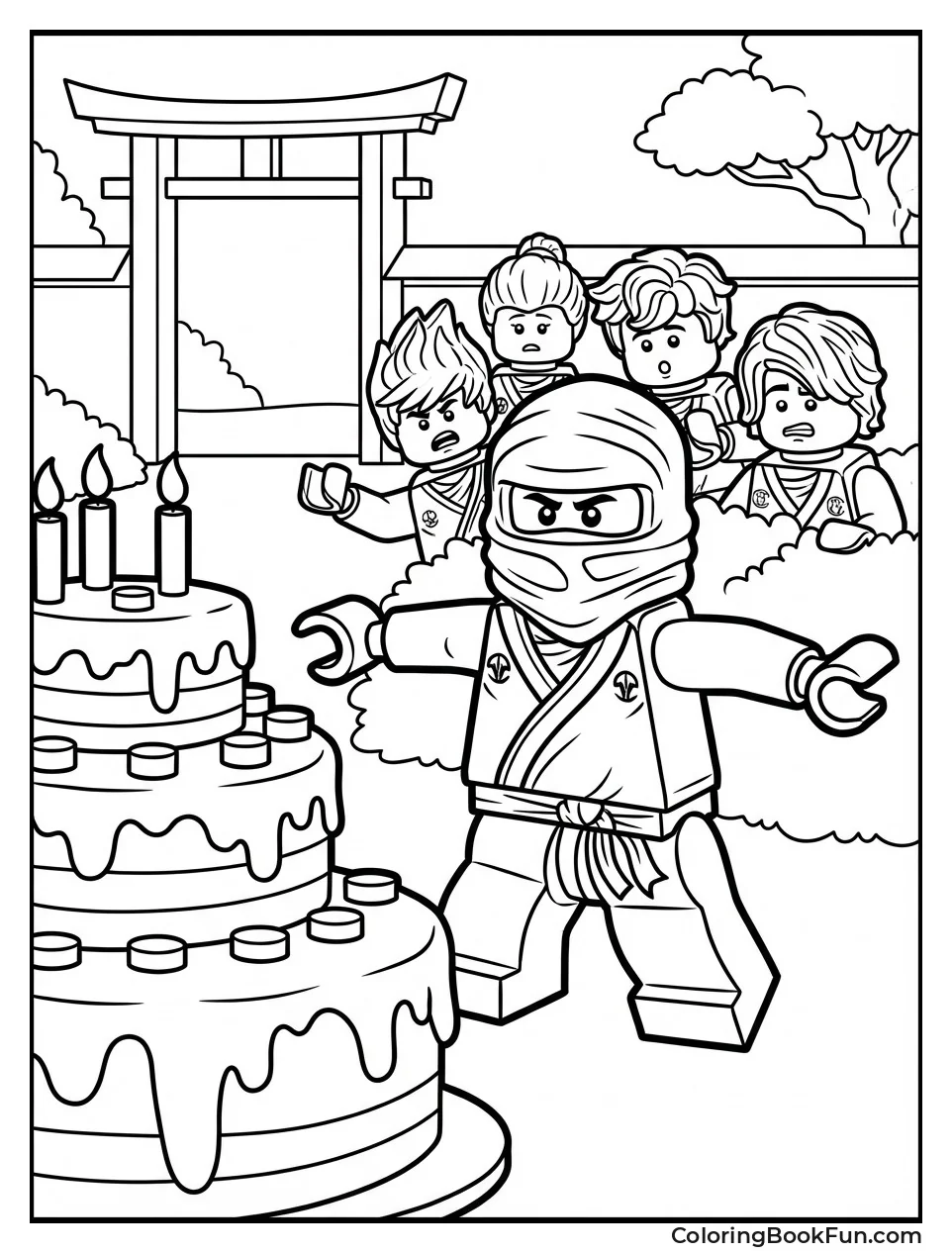 Cole Guards Giant Cake