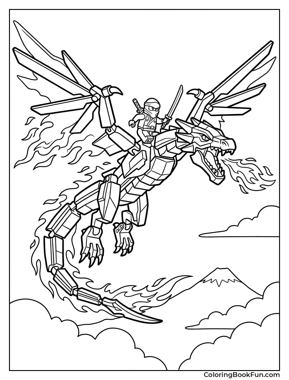 Fire Dragon Soars Above