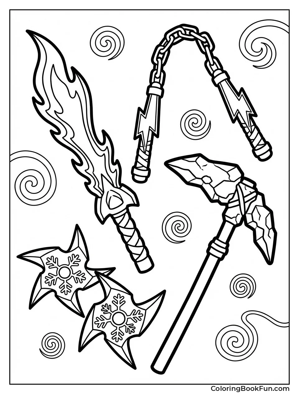 Elemental Weapons Shine Bright