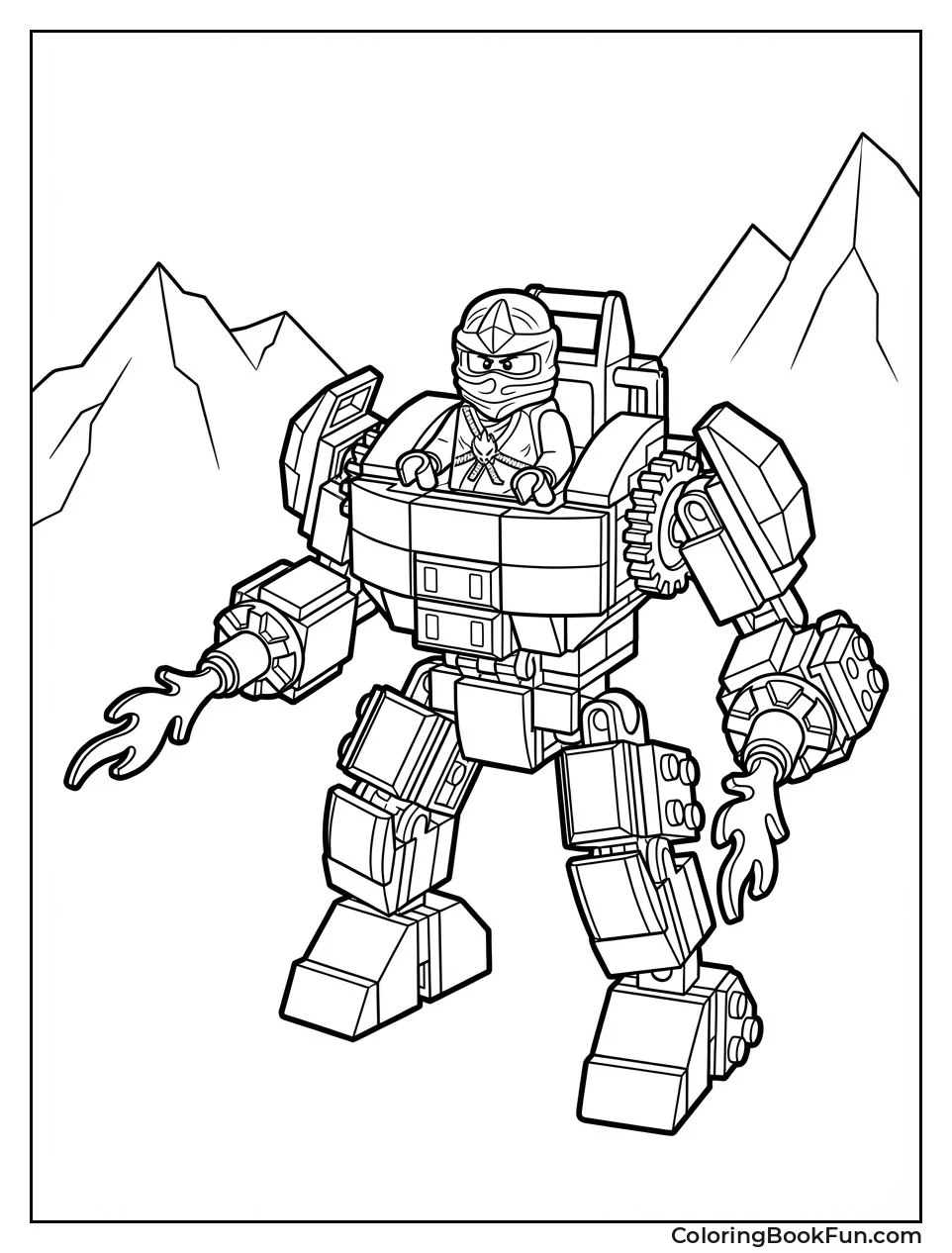 Kai Pilots Fire Mech