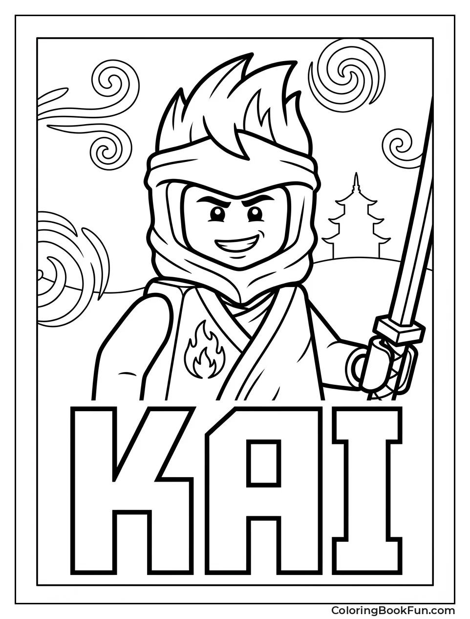 Smiling Kai with Sword