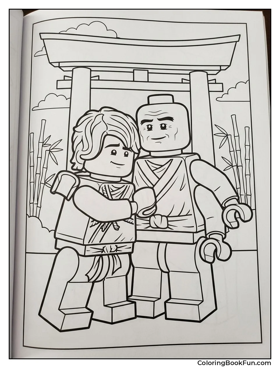 Lloyd Hugs Dad Garmadon