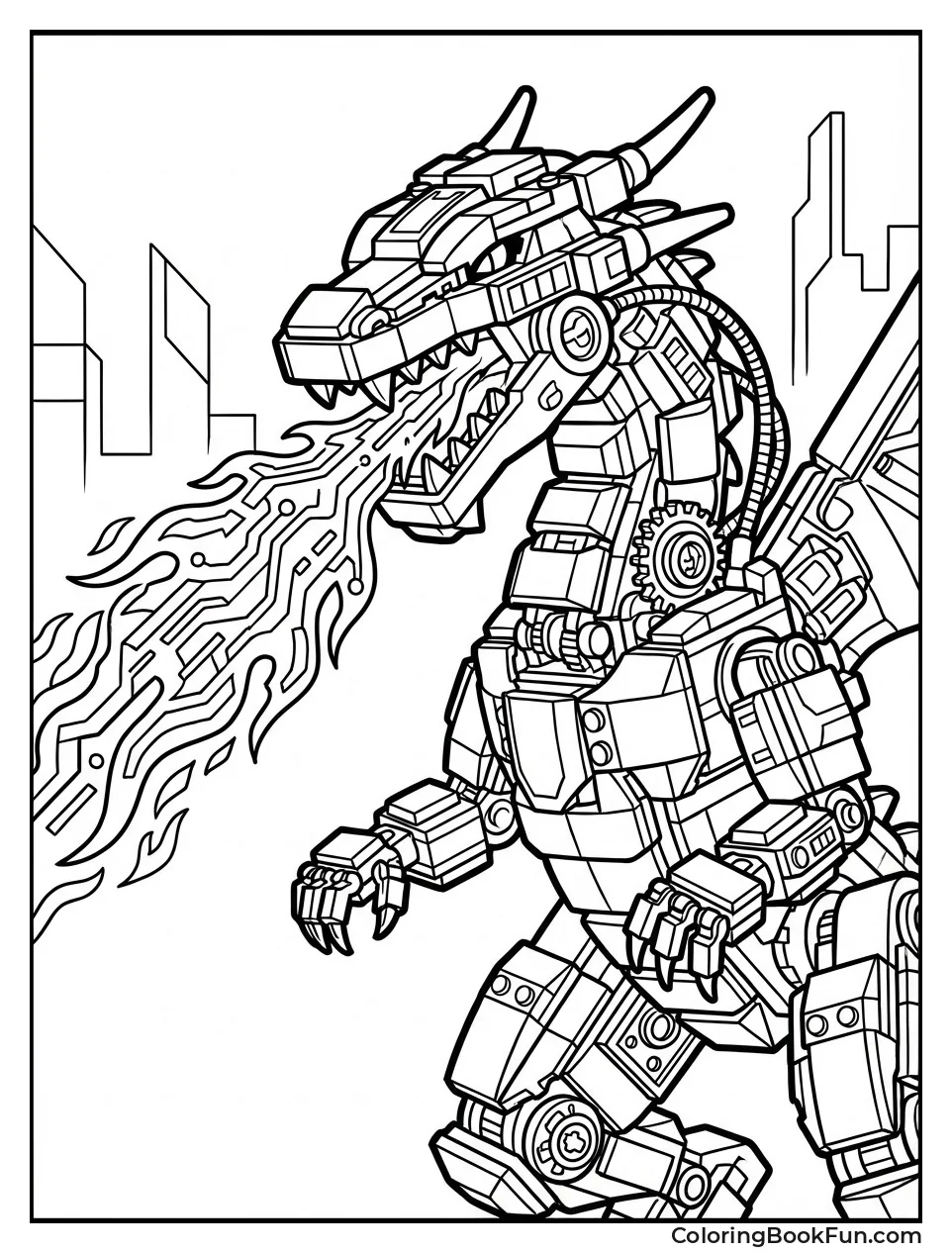 Nindroid MechDragon Breathes Fire