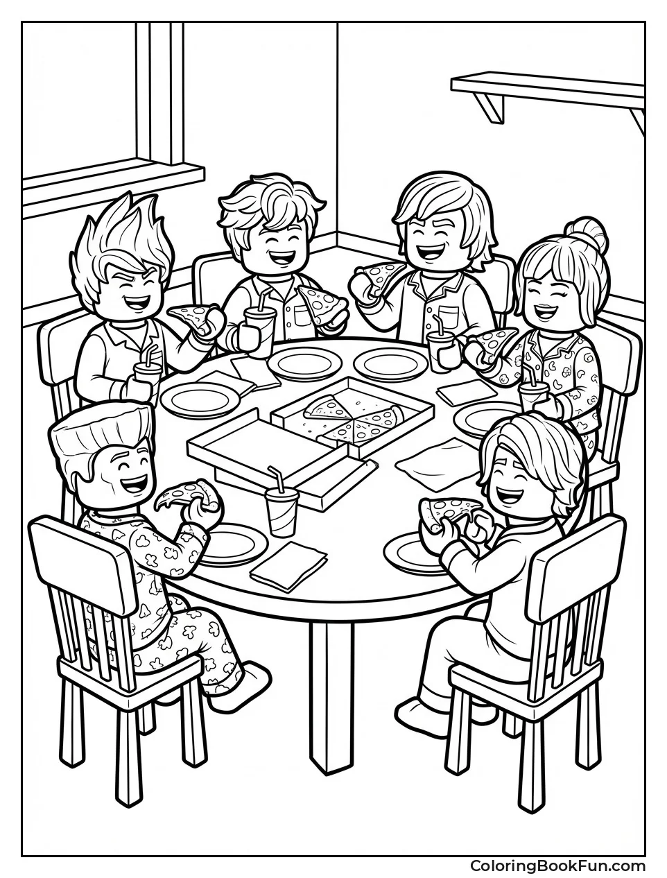 Ninjas Eat Pizza Party