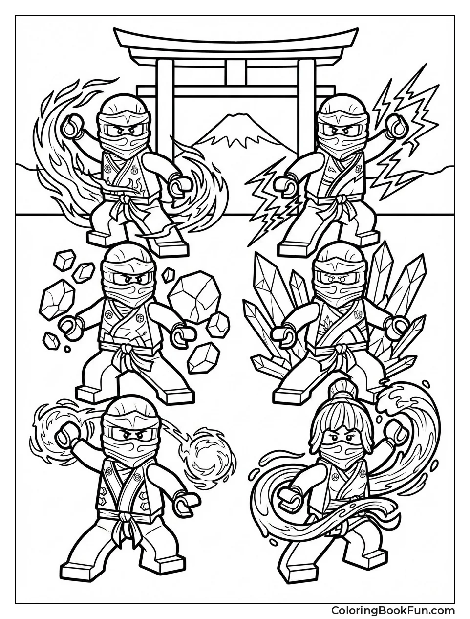 Ninjas Show Elemental Powers