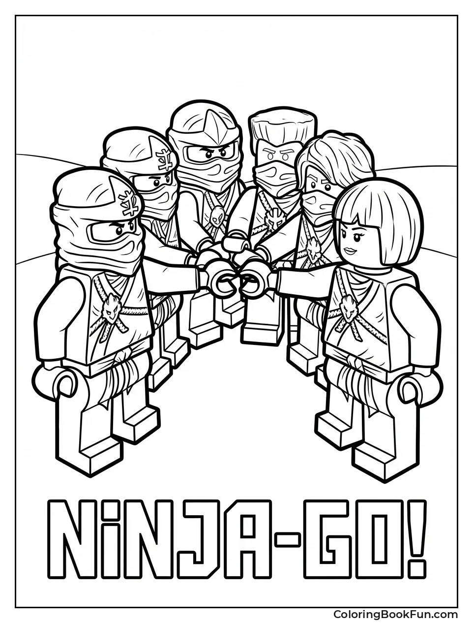 Ninjas Huddle for Battle