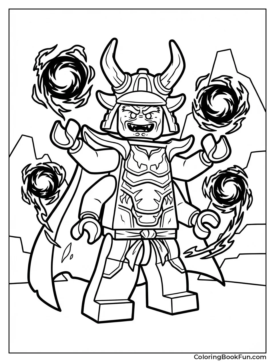 Oni Garmadon Unleashes Darkness