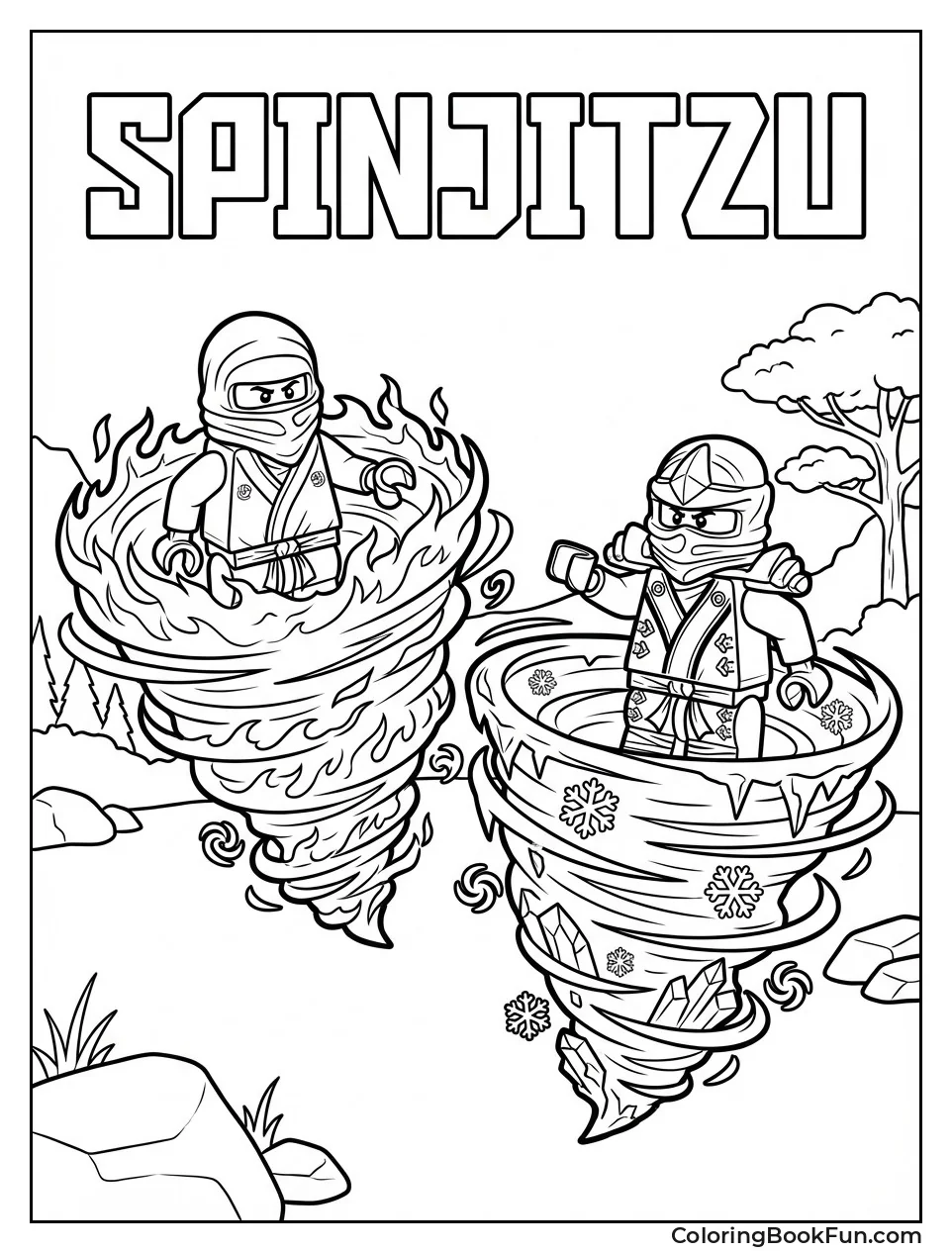 Ninjas Spin Element Tornadoes