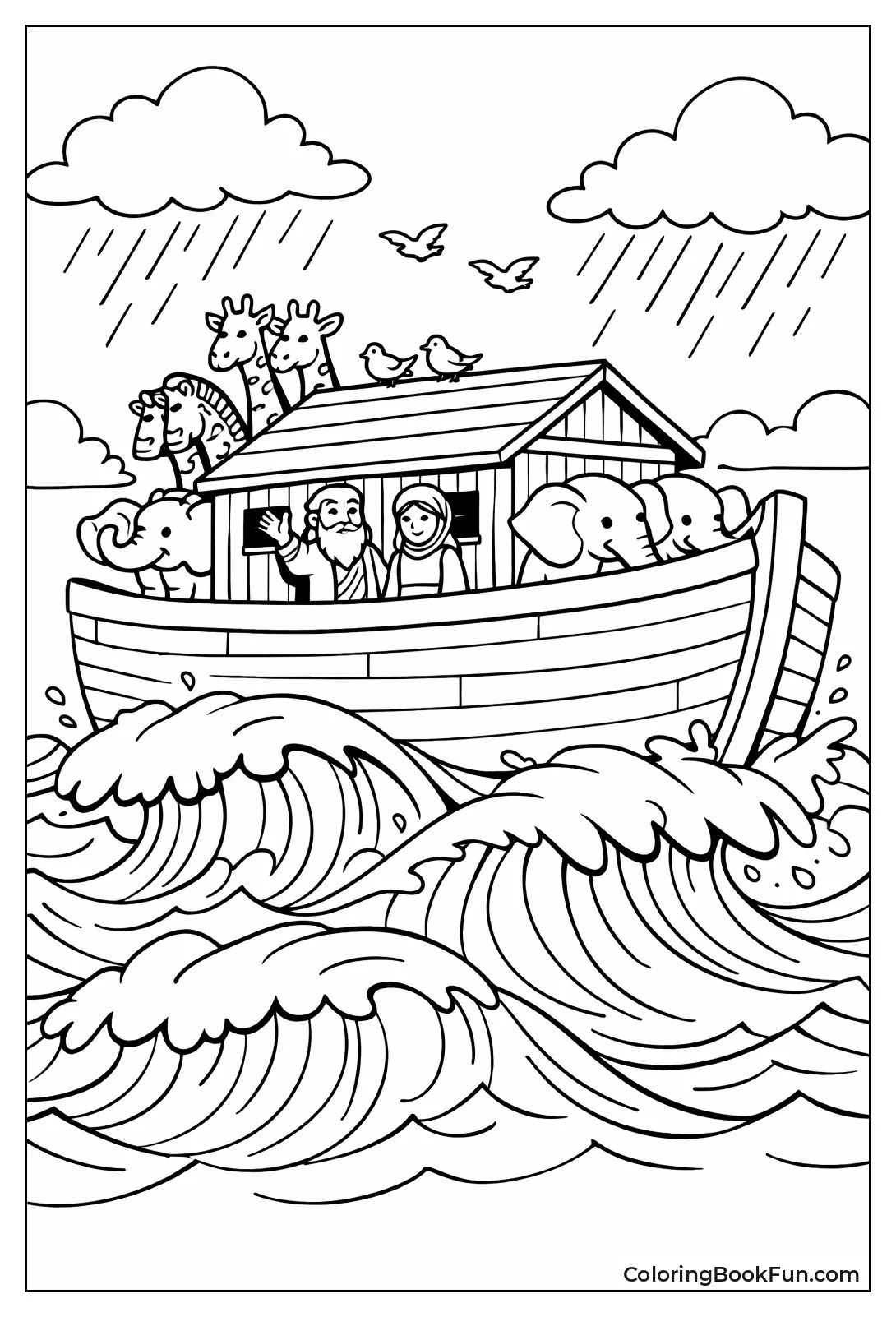 Ark Floats in Waves