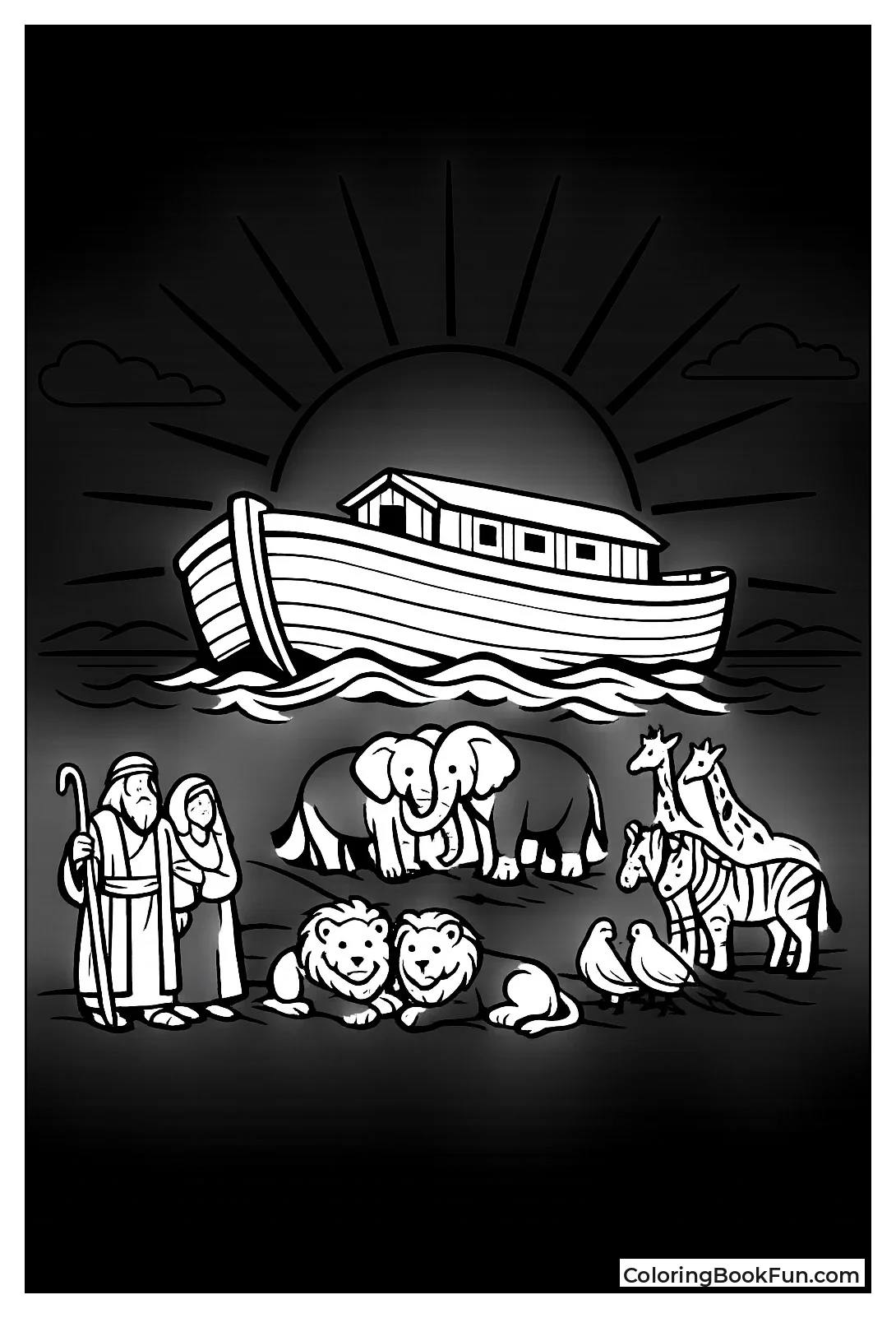 Ark Silhouette at Sunrise