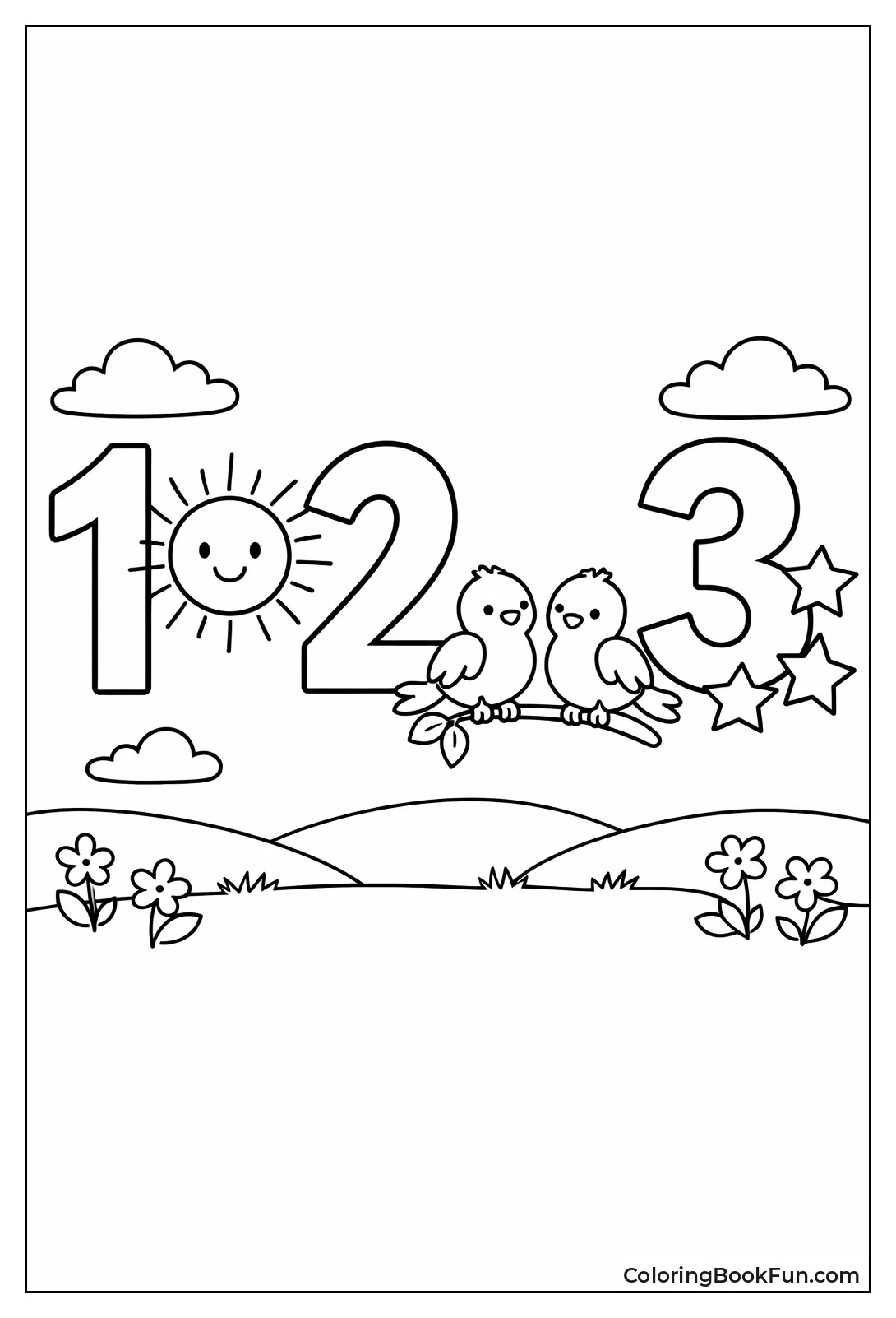 Numbers One Two Three Suns