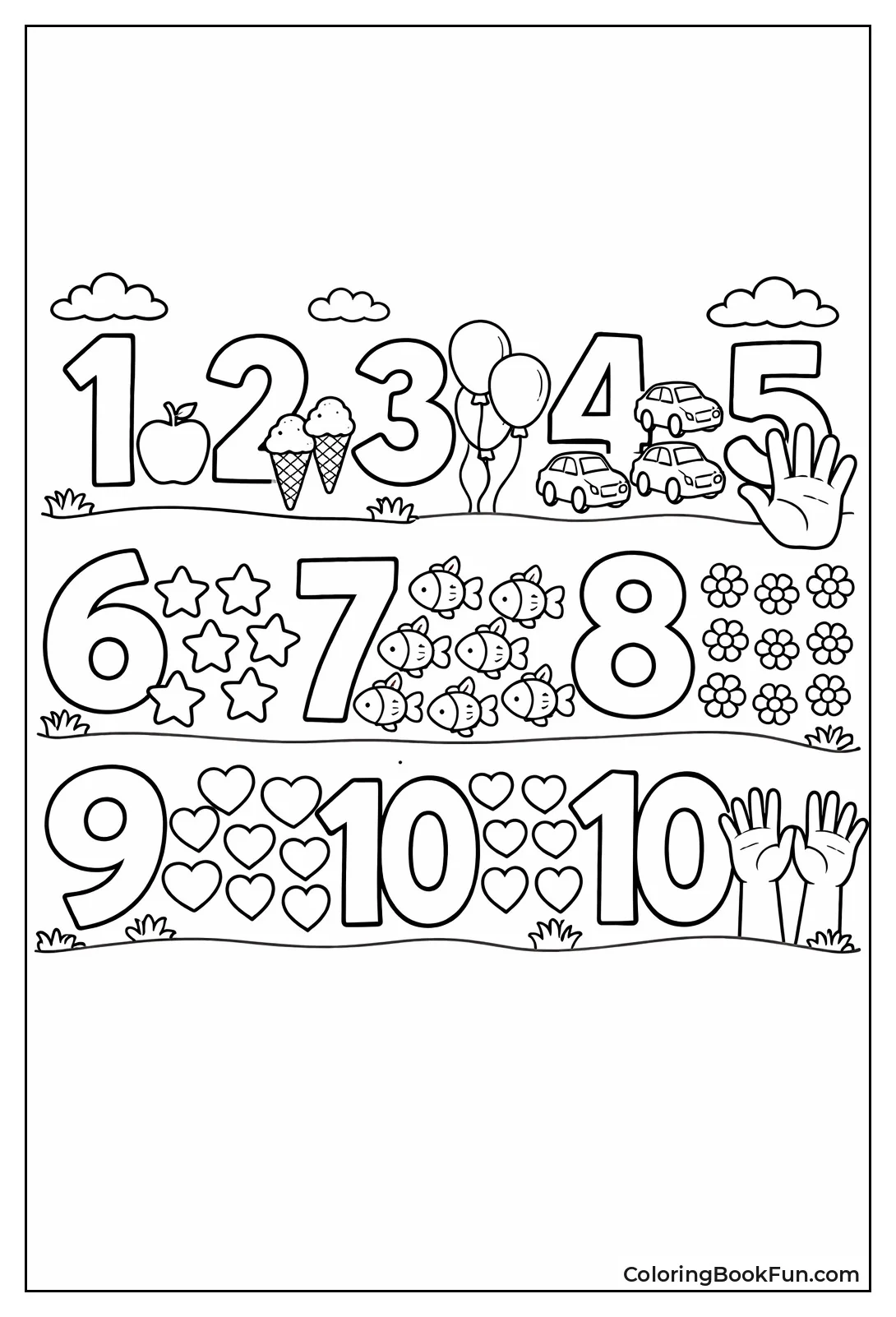 Numbers with Matching Apples