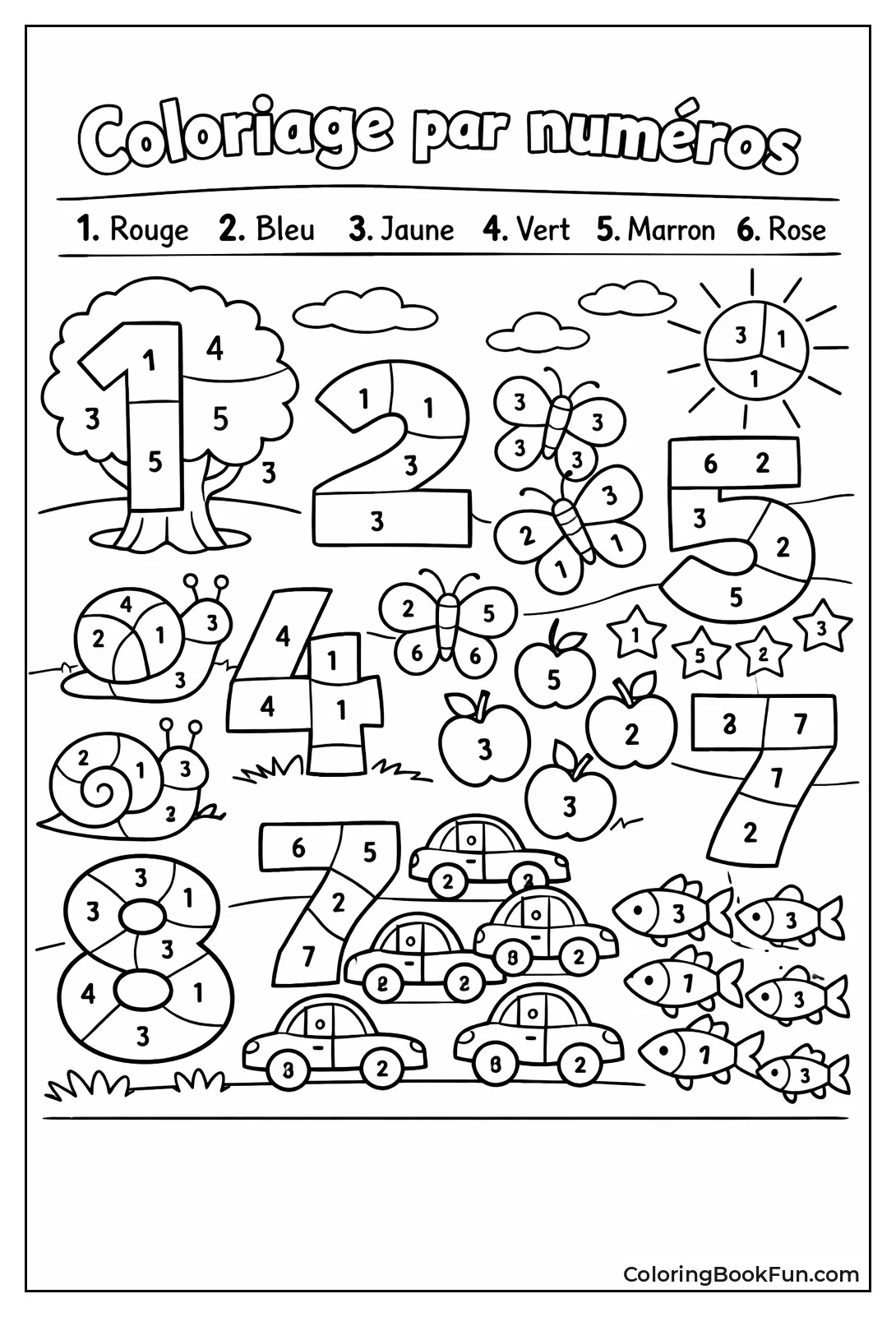 French Colors in Numbered Art