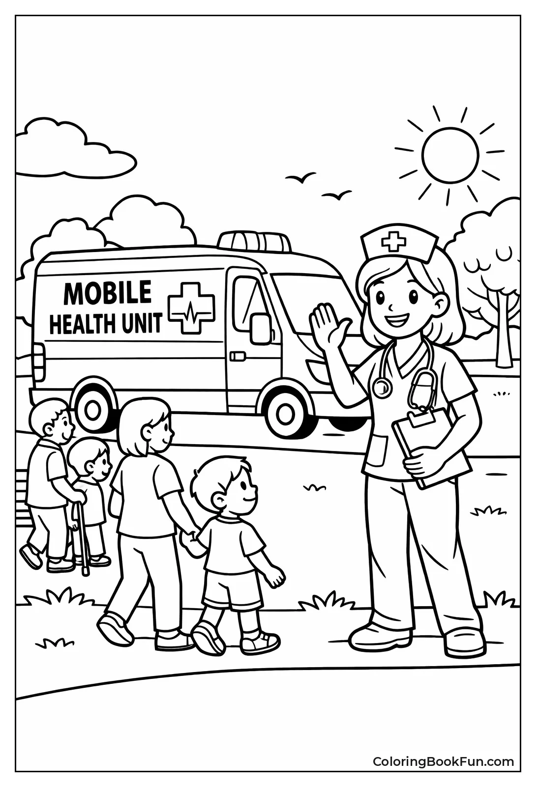 Nurse by Mobile Van
