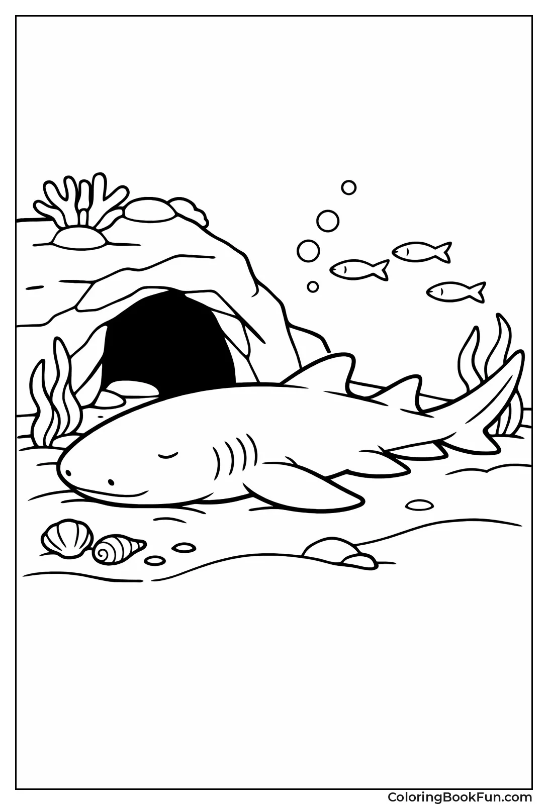 Nurse Shark Resting Calmly