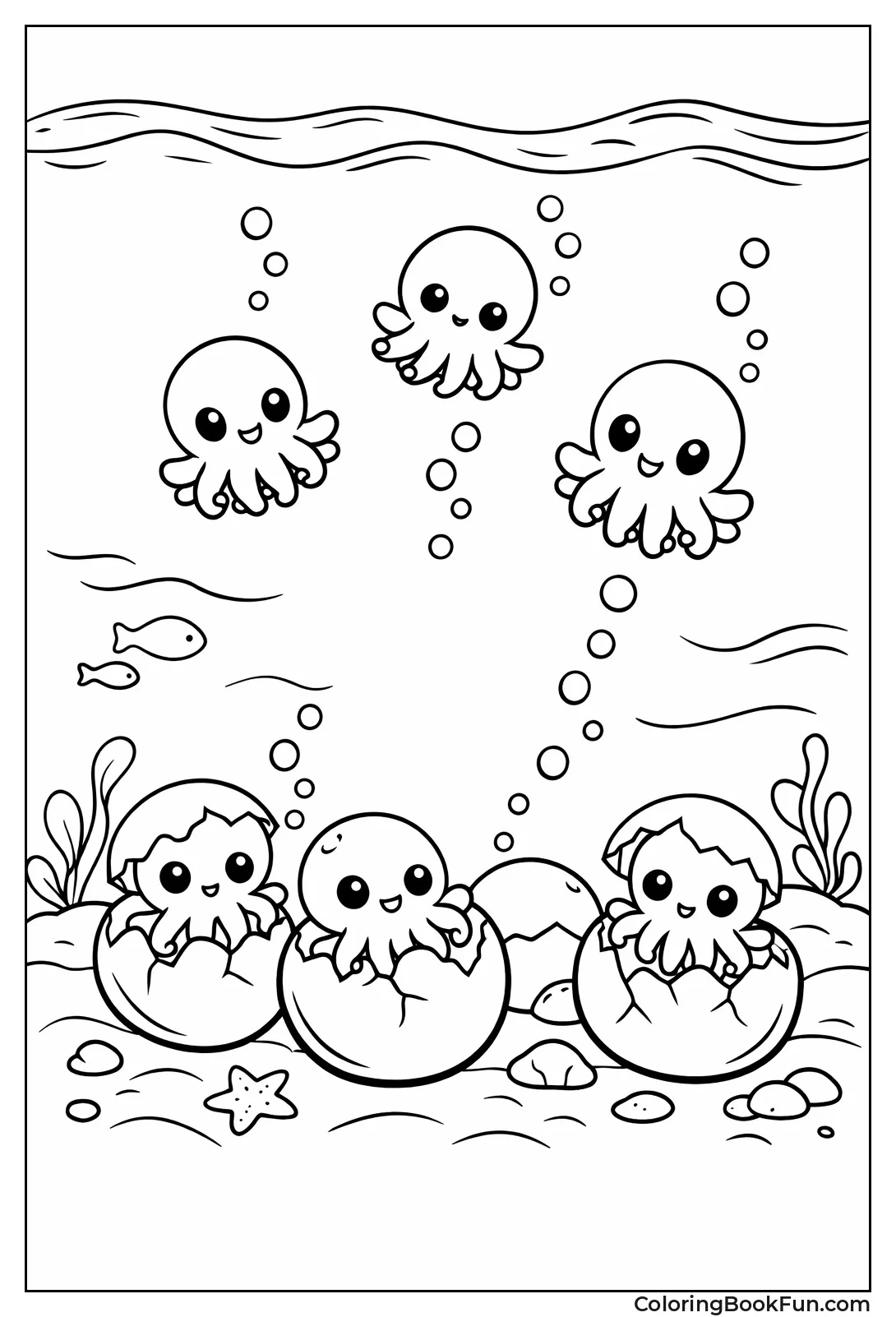 Baby Paralarvae Hatching