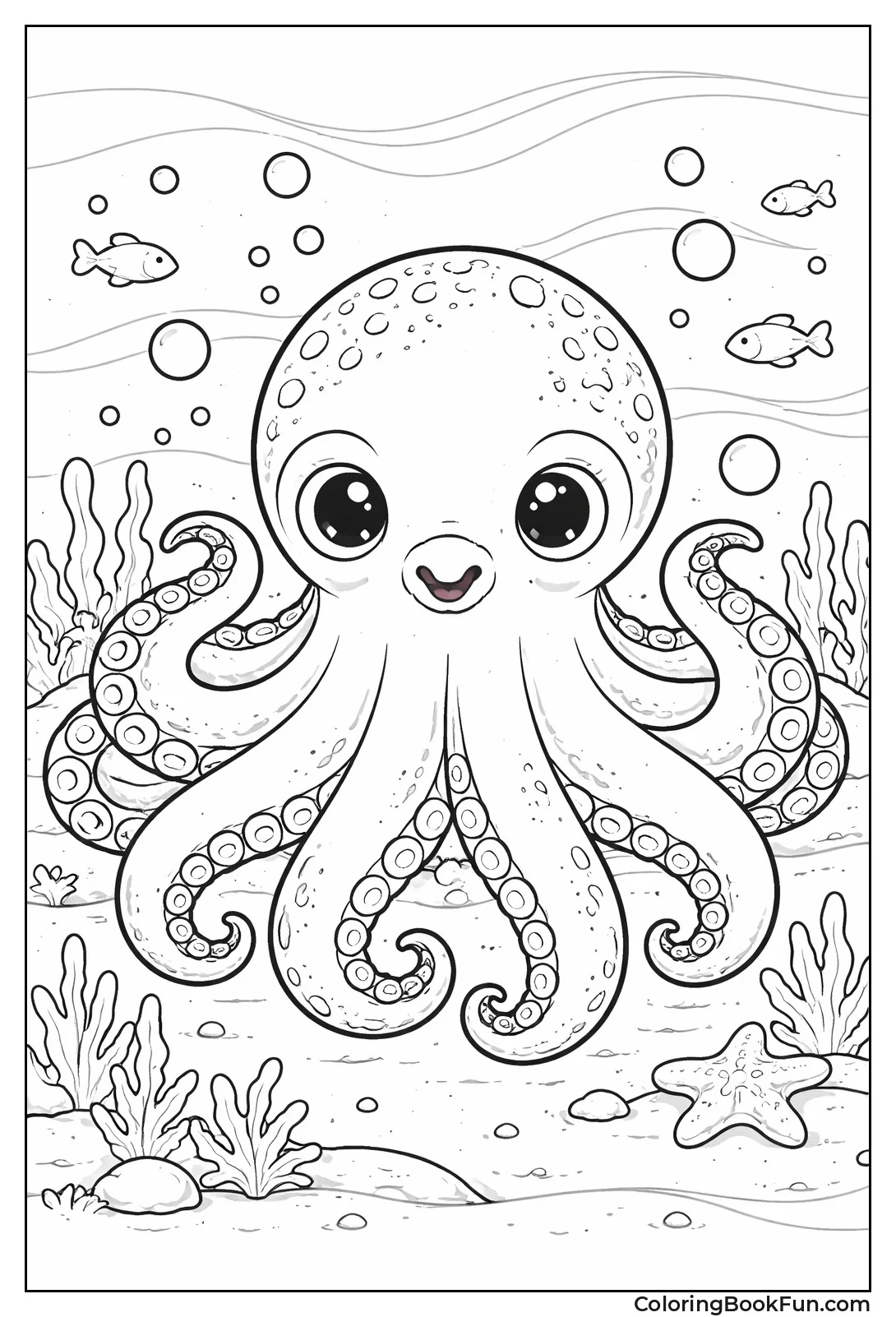 Octopus Face Portrait