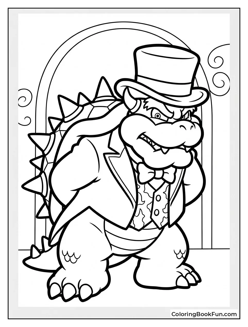 Bowser Wears Wedding Tuxedo