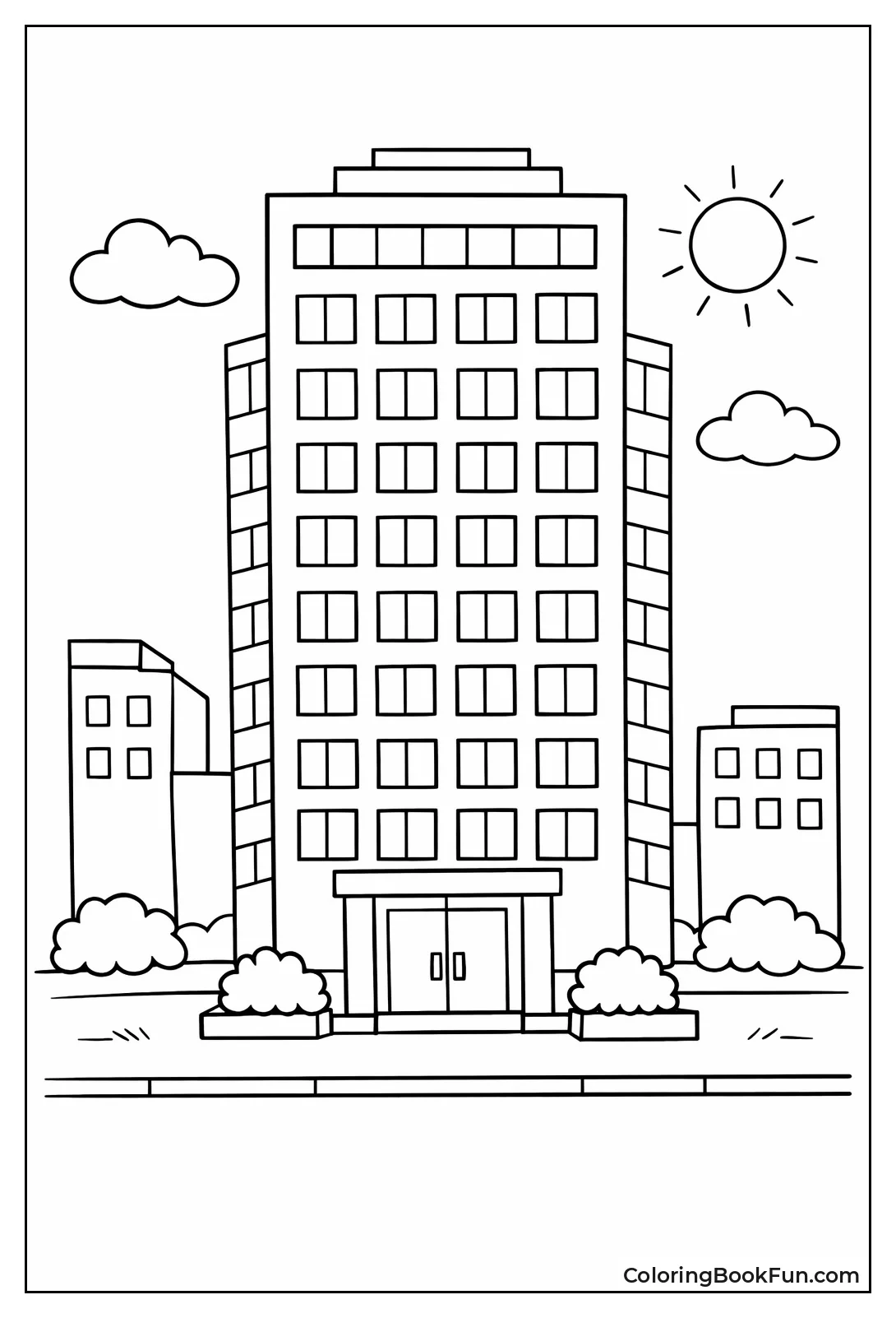 Tall Office Building Front