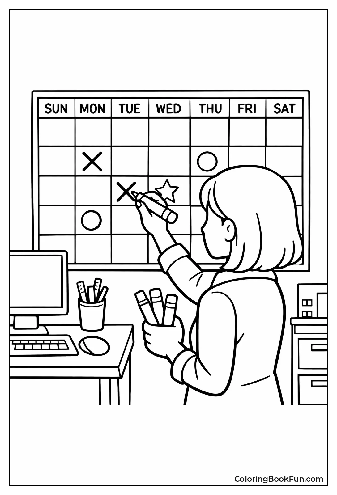 Marking Office Calendar