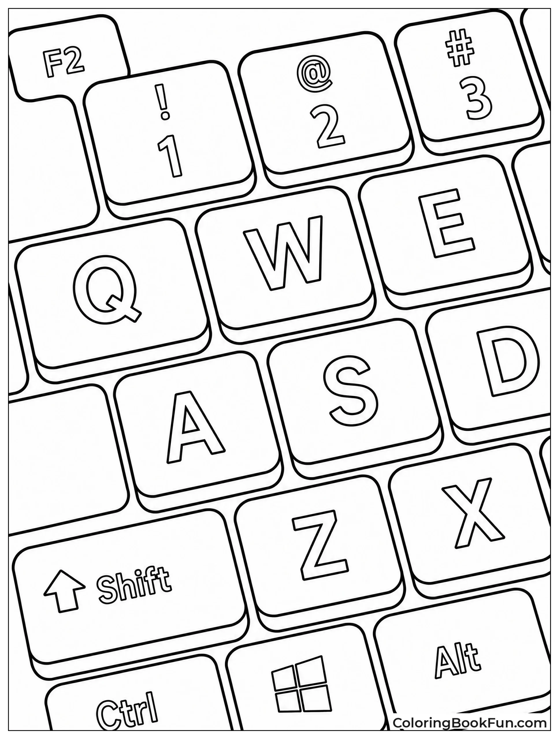 Close-Up Keyboard Keys