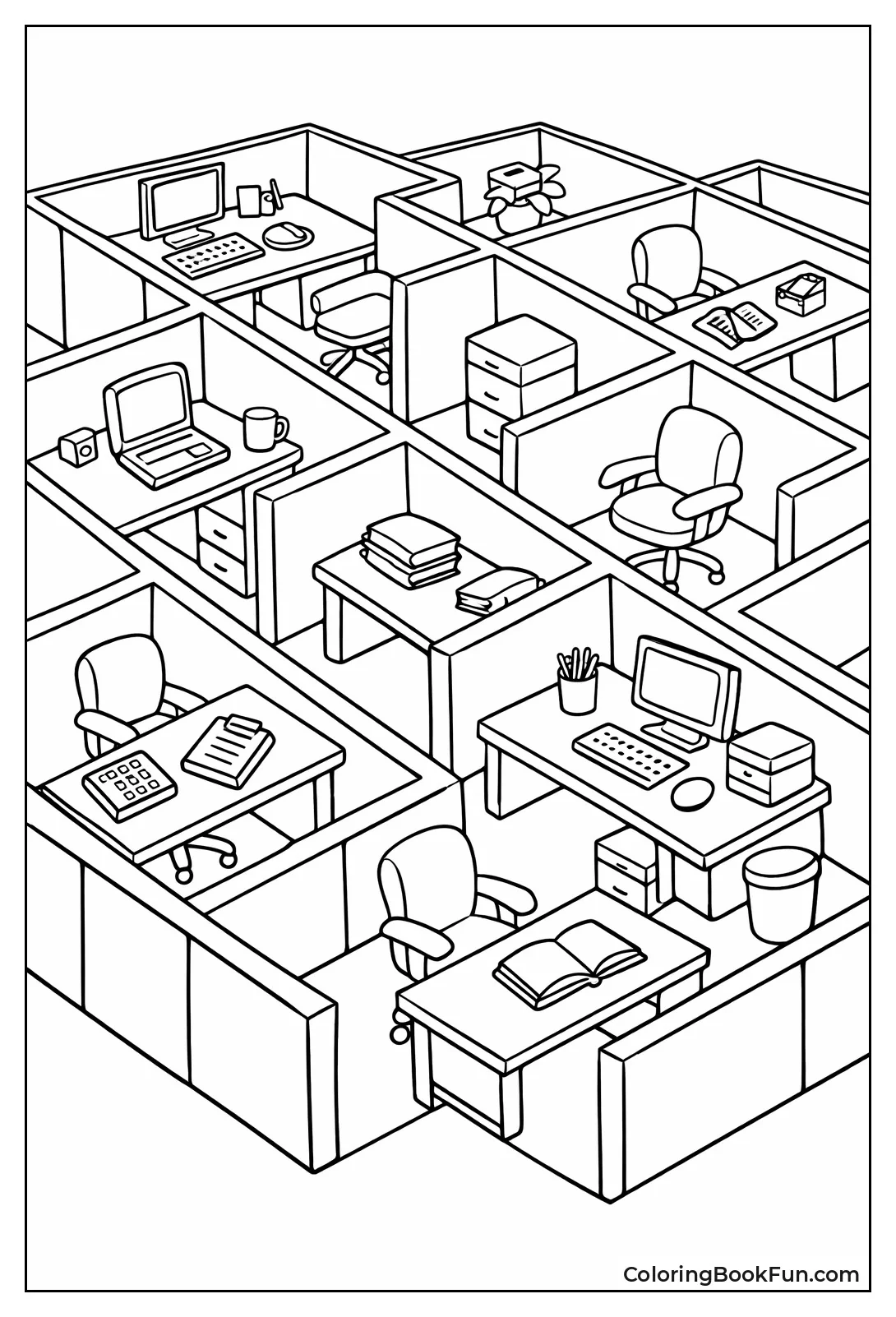 Cubicle Office Maze