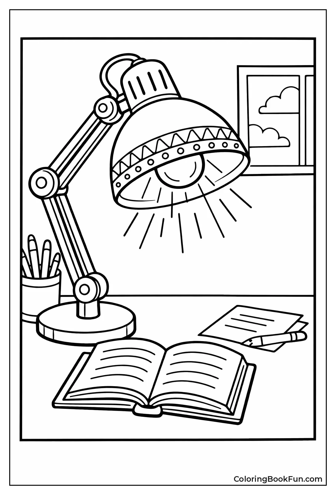 Adjustable Desk Lamp Close-Up