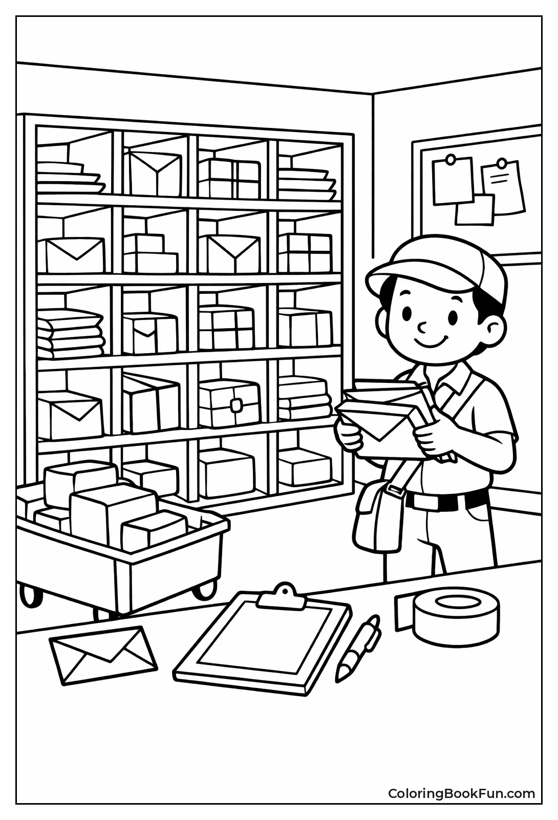 Mailroom Sorting Cubby Holes