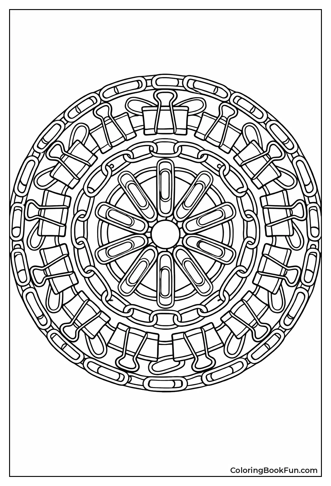 Paperclip Mandala Pattern