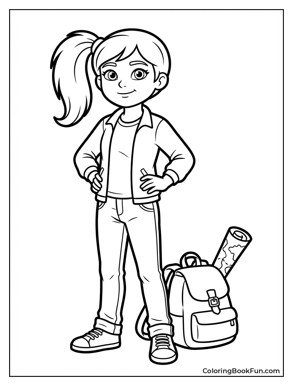 Teen Dora Grabs Backpack