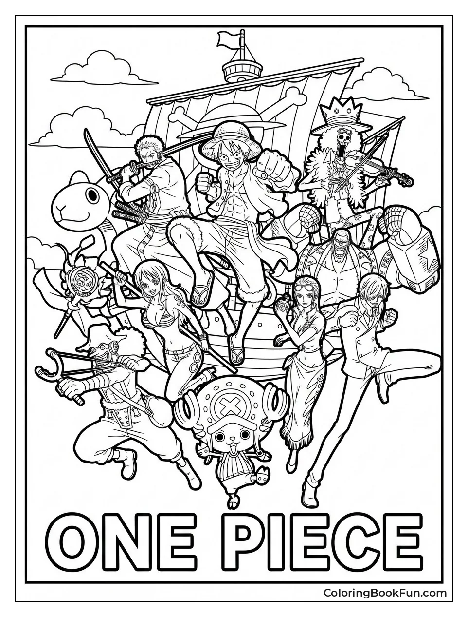 Straw Hat Pirates Strike Dynamic Poses