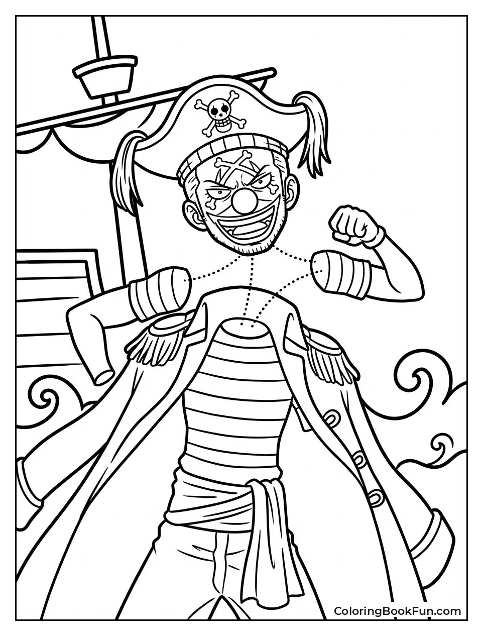 Buggy Grins in Clown Outfit