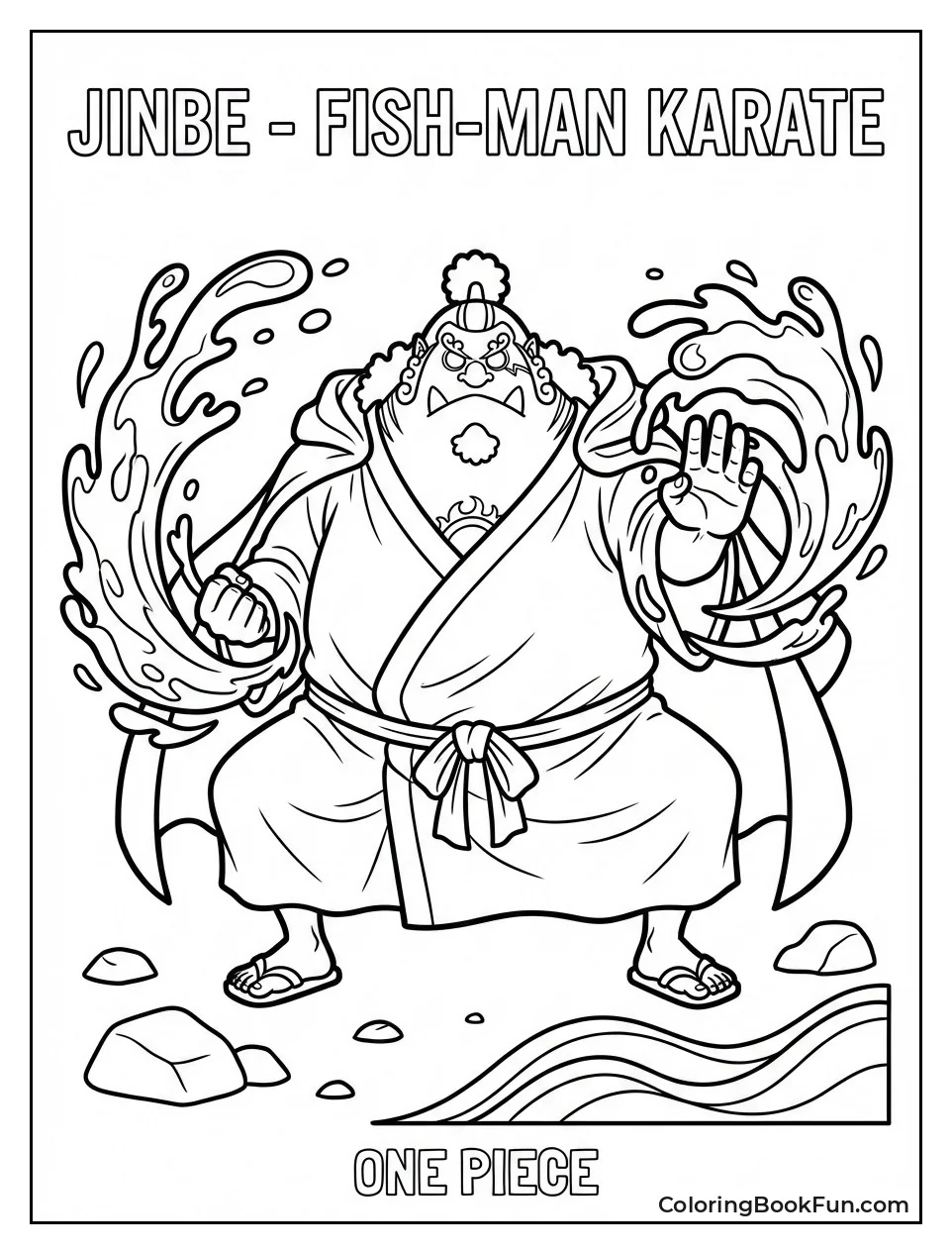 Jinbe Strikes Karate Pose