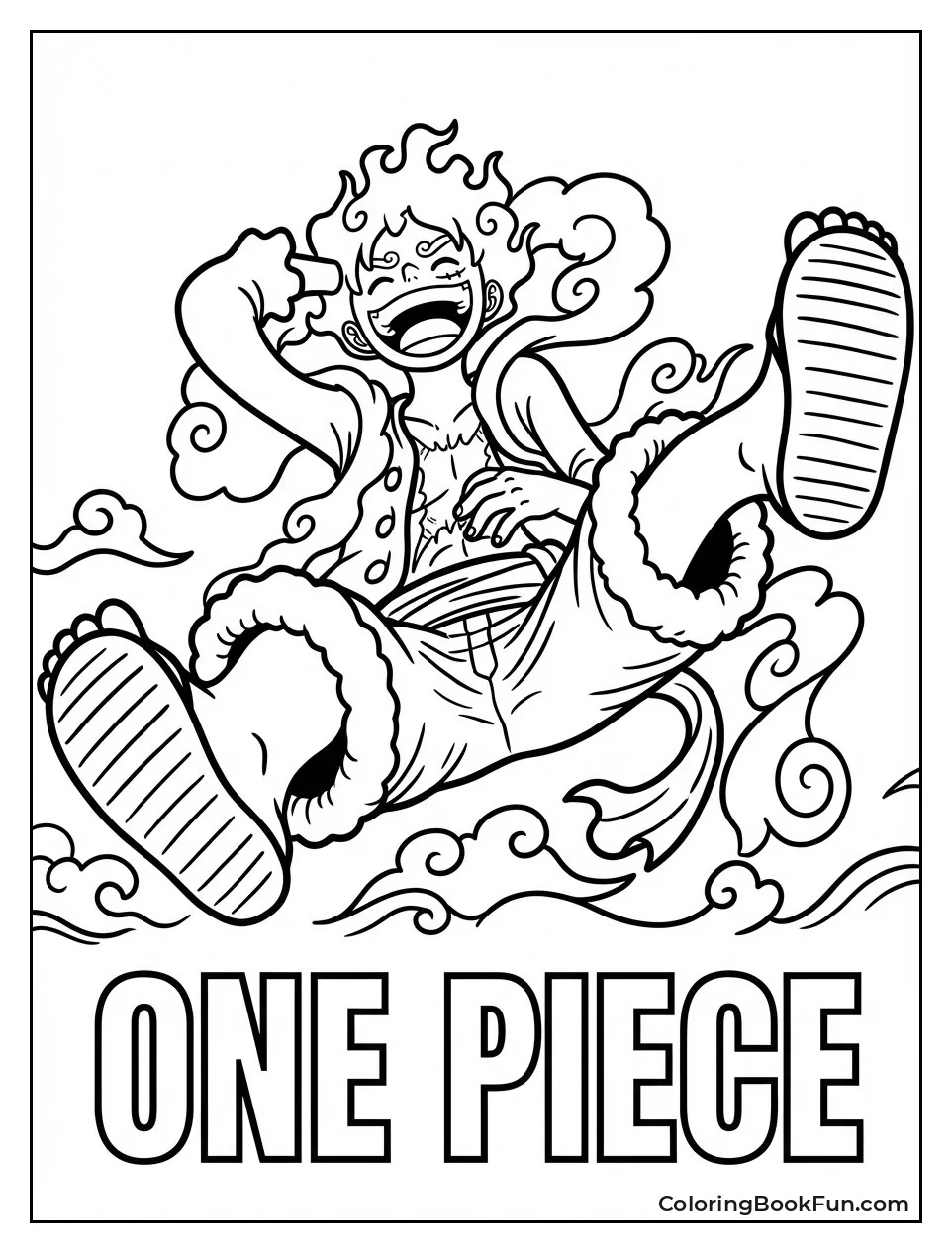 Luffy Dances in Gear 5 Form