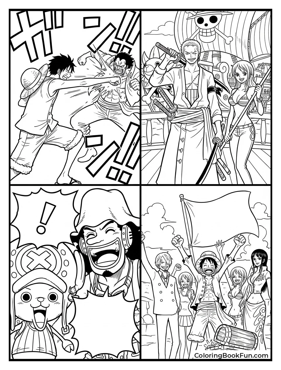 Manga Panels Capture Epic Battles