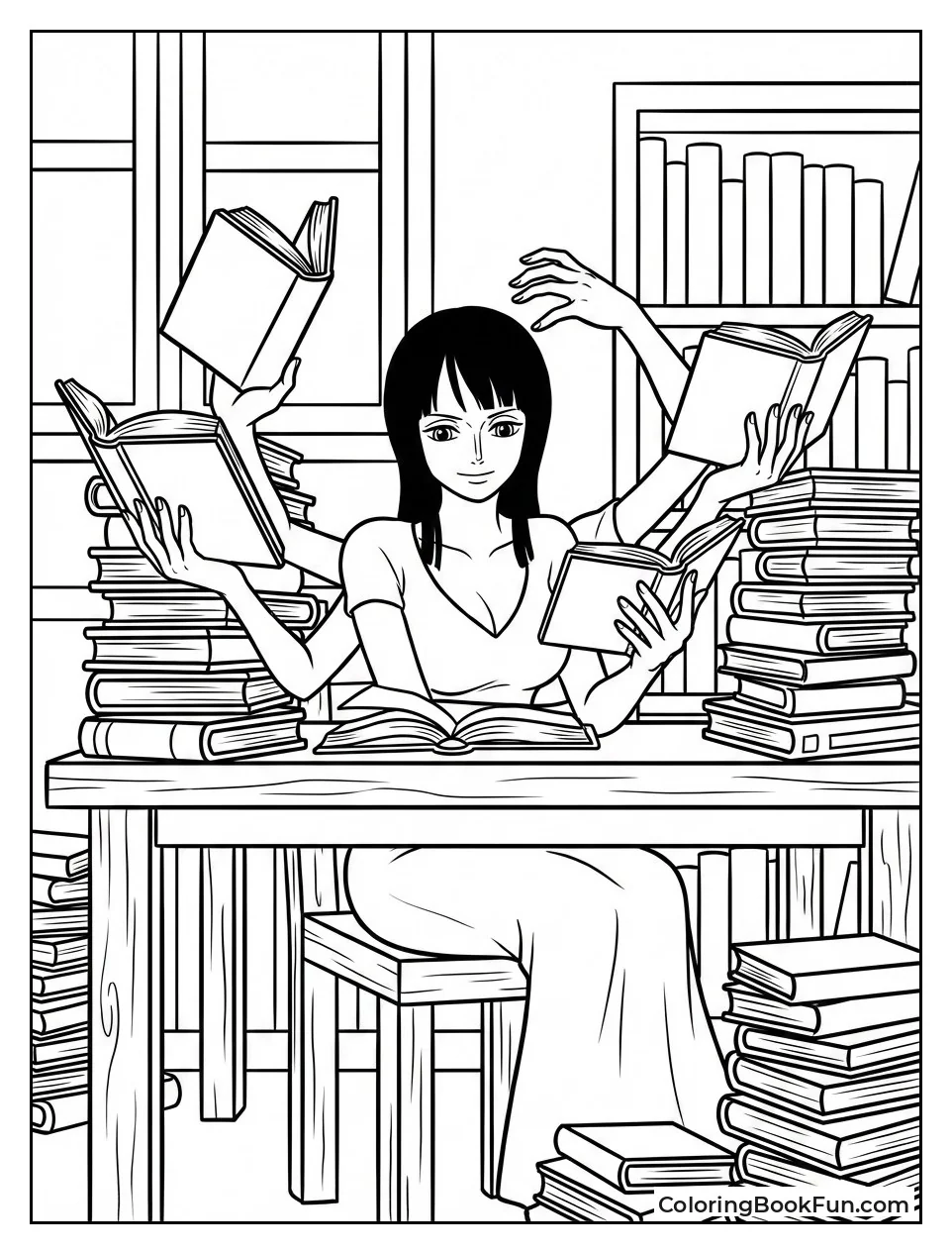 Robin Reads with Arms