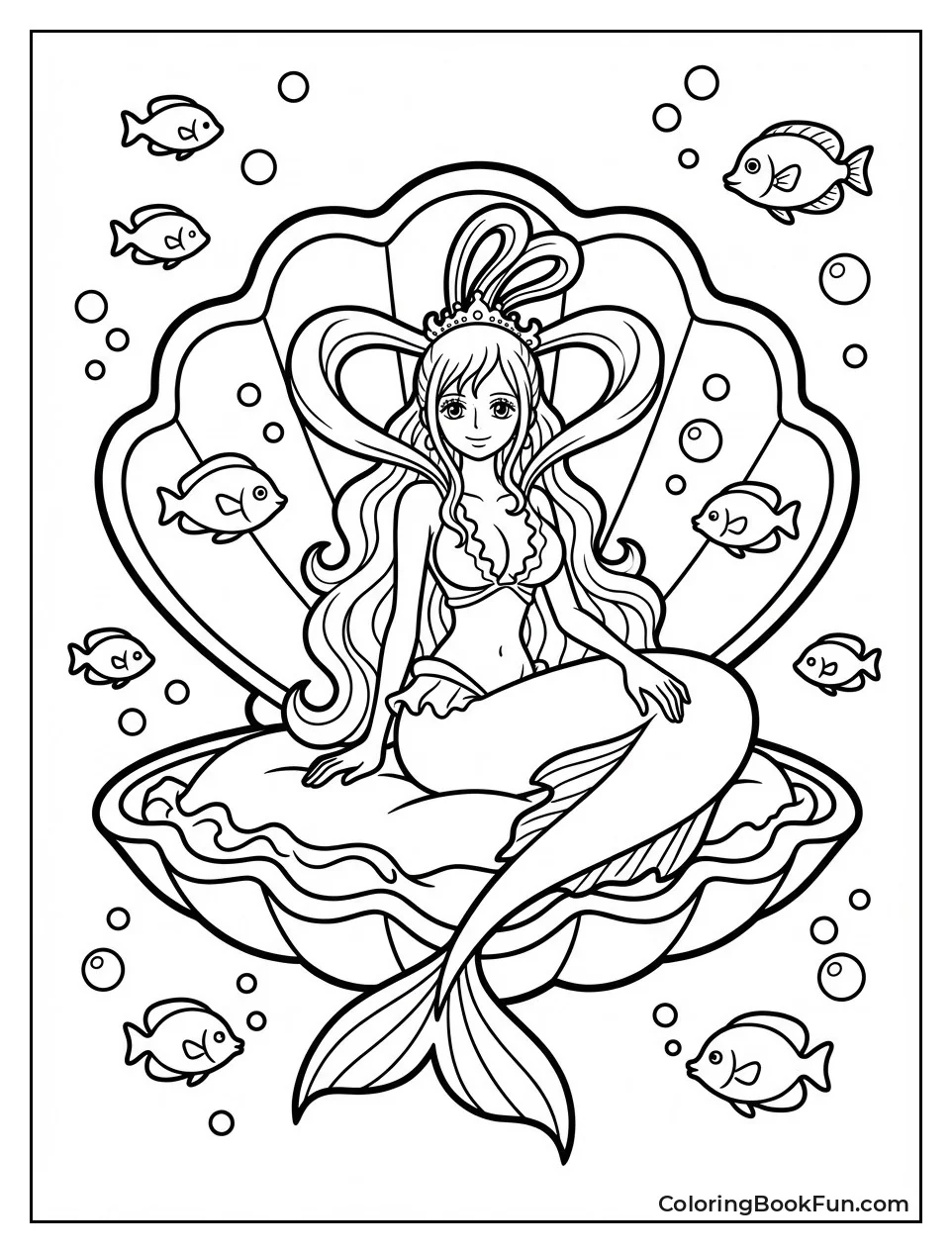 Shirahoshi Rests in Shell