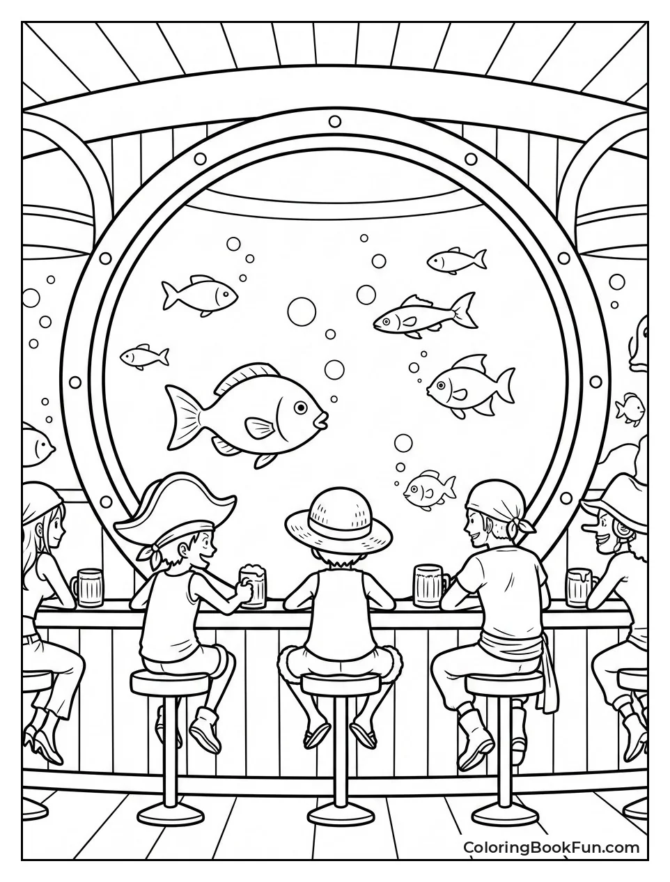 Sunny Aquarium Fish Swim