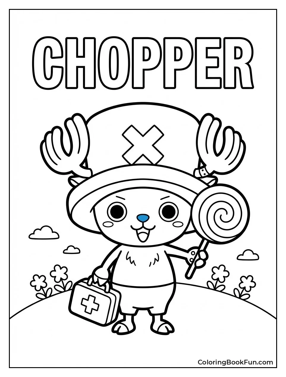 Chopper Holds Bag Lollipop