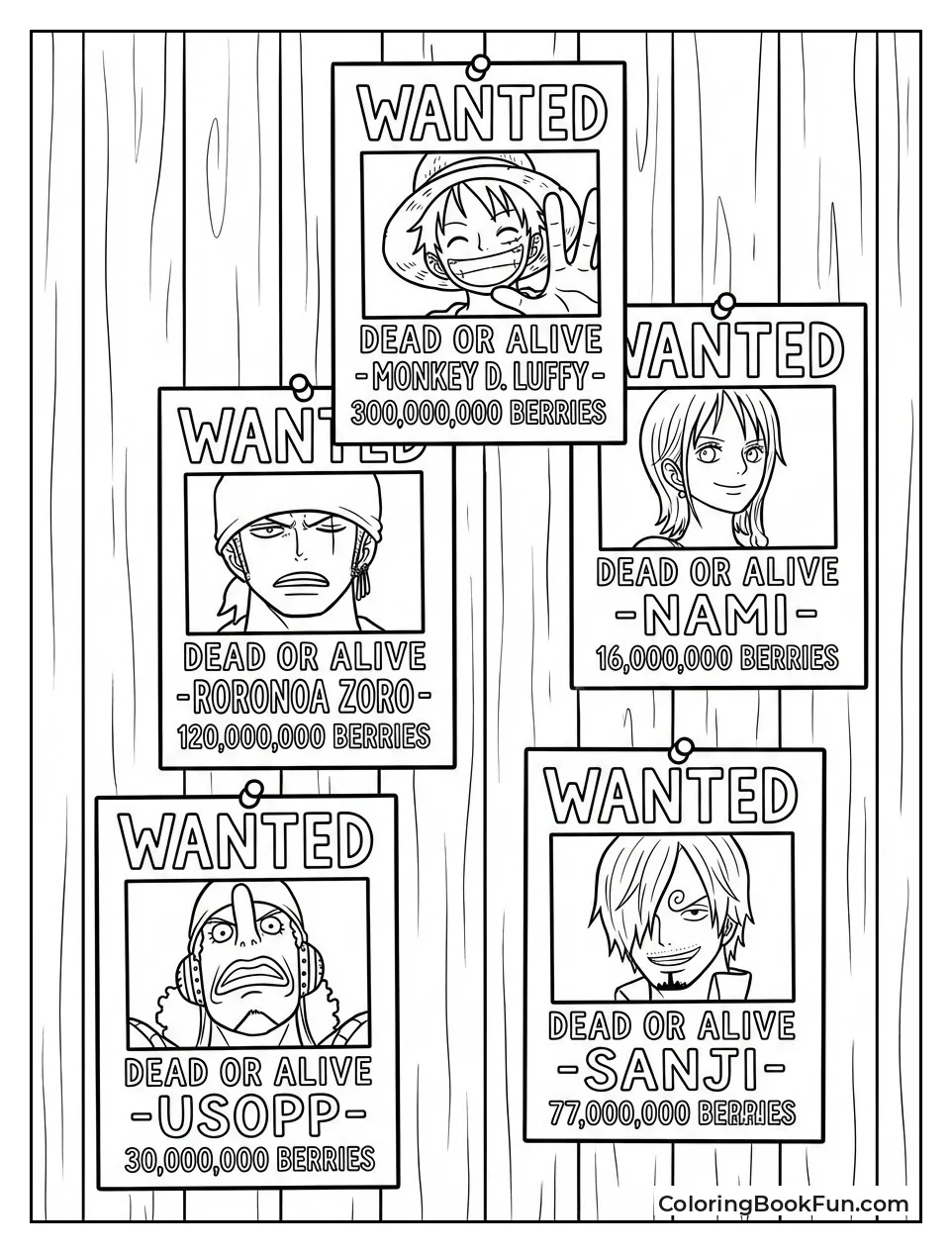 Straw Hats Wanted Posters