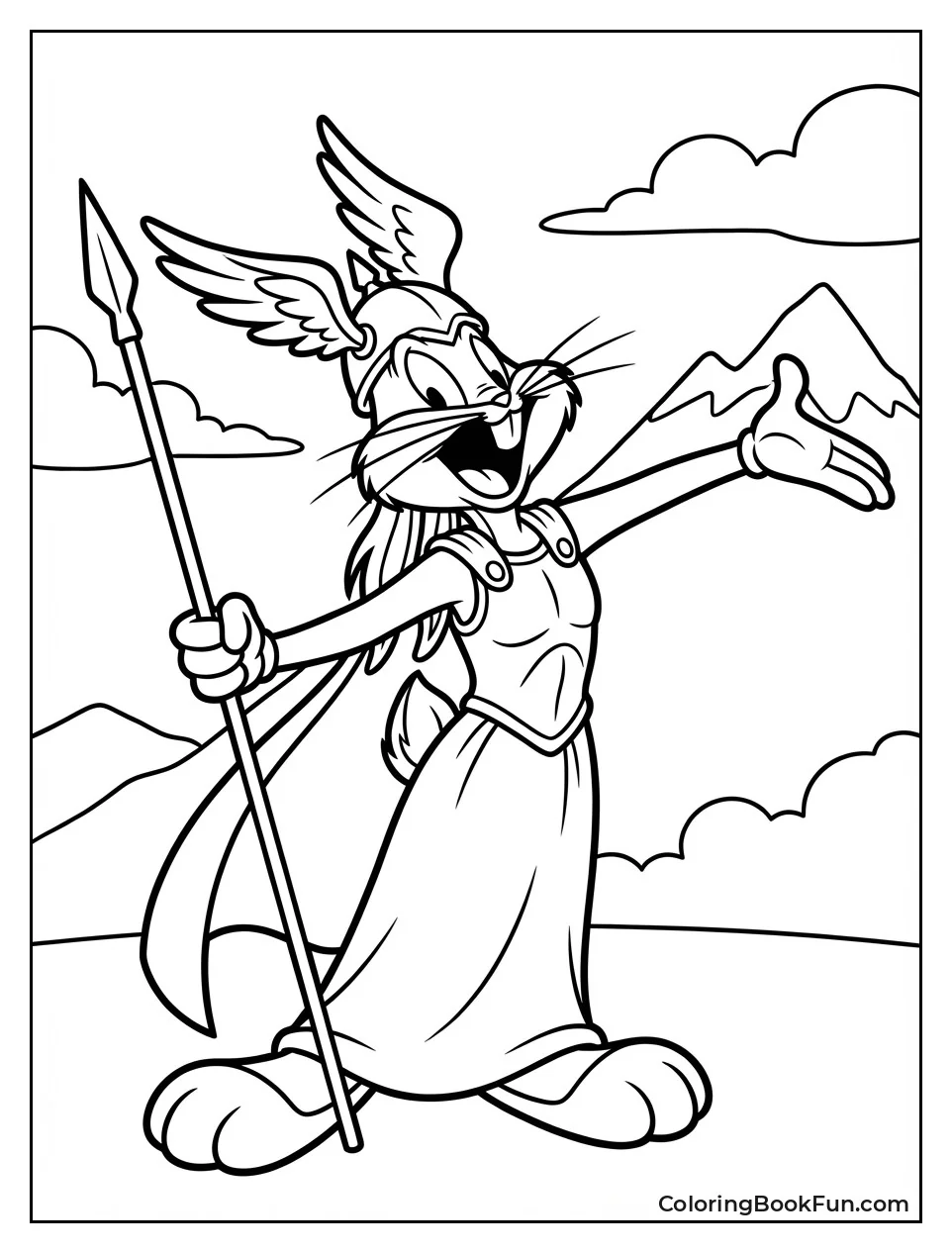 Bugs Bunny Opera Brunhilde Pose