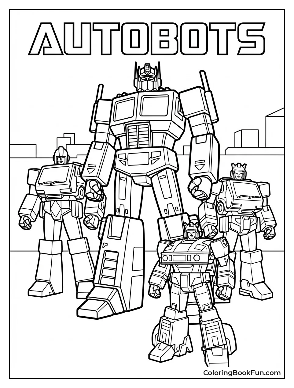 Optimus with Autobot Team
