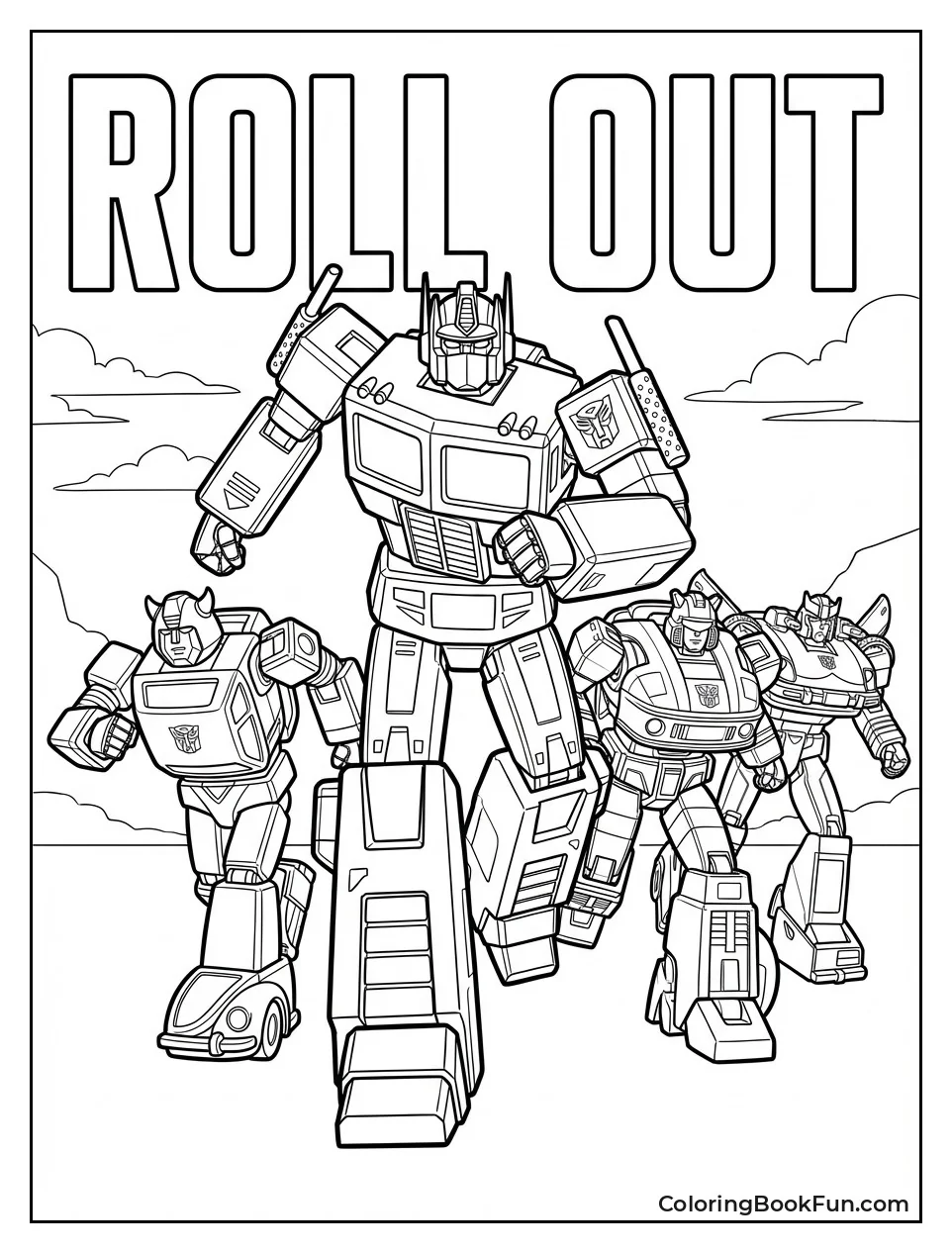 Optimus Leads Autobots Charge