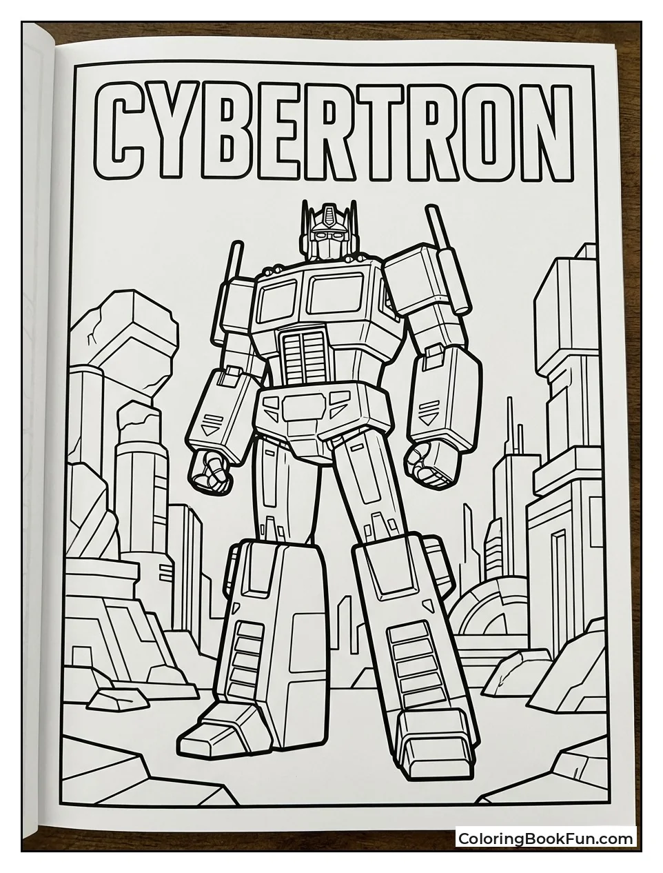 Optimus on Cybertron Ruins