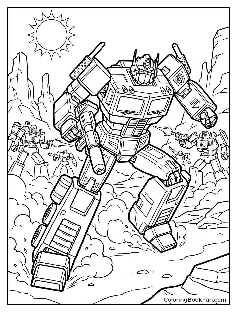 Optimus Charges Desert Sands