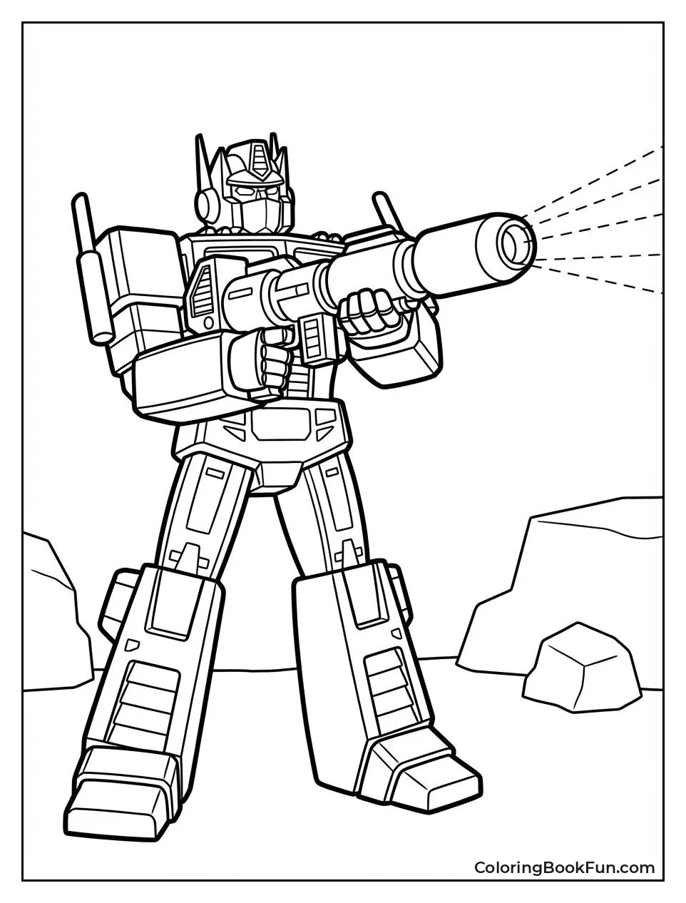 Optimus Aims Ion Blaster