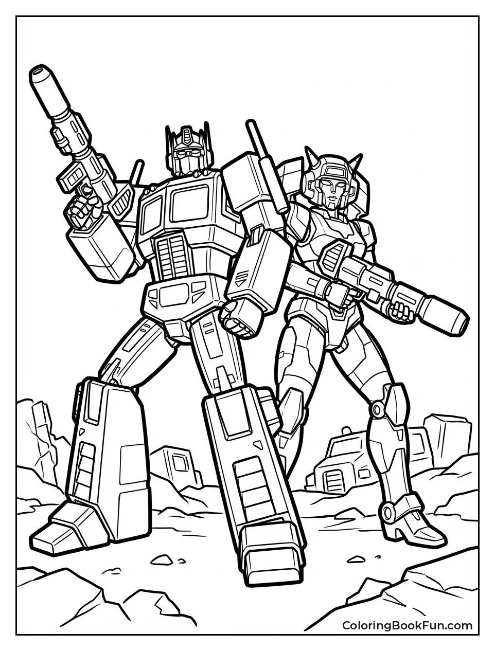 Optimus and Elita Fight Back